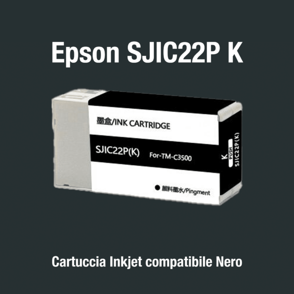 Epson SJIC22P K Kompatible Patrone Schwarz