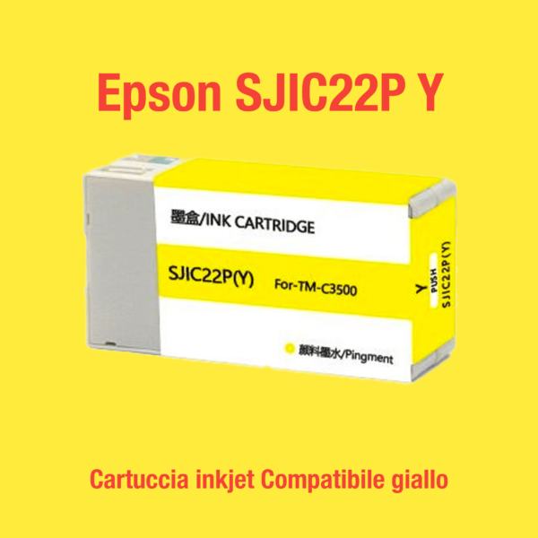 Epson SJIC22P Y Kompatible Tintenpatrone Gelb